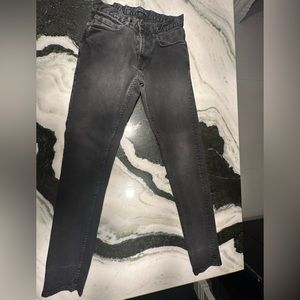 Zara men’s skinny fit black washed out jeans size 30